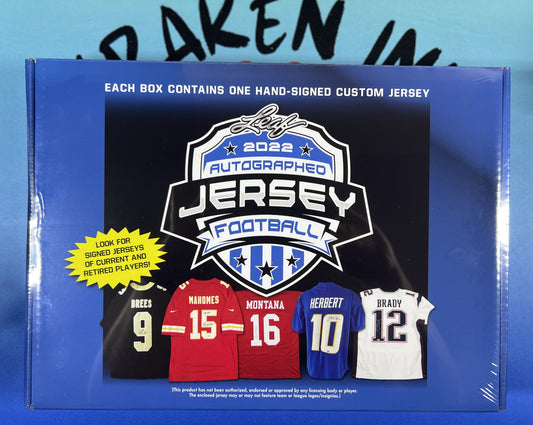 Leaf 2022 Mystery Autographed Custom Football Jersey