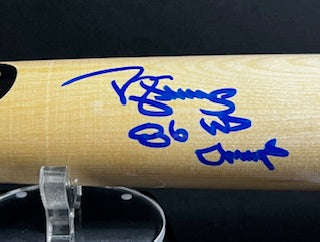 Darryl Strawberry Signed "86 WSC" Inscription Blonde Rawlings Baseball Bat (JSA)